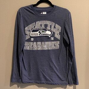 NFL Seattle Seahawks Blue Long Sleeve Tee